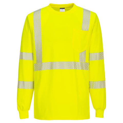 Camiseta de manga larga con cinta segmentada Hi-Vis